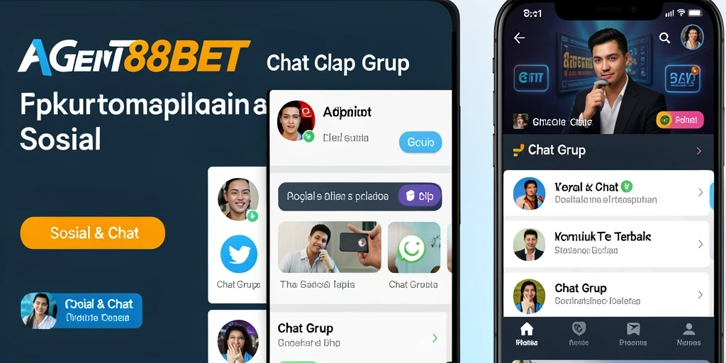 Antarmuka AGENT88BET menunjukkan kemudahan dalam mengakses grup chat.