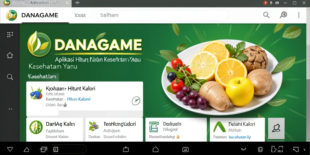 Tampilan antarmuka DANAGAME yang intuitif dan informatif.