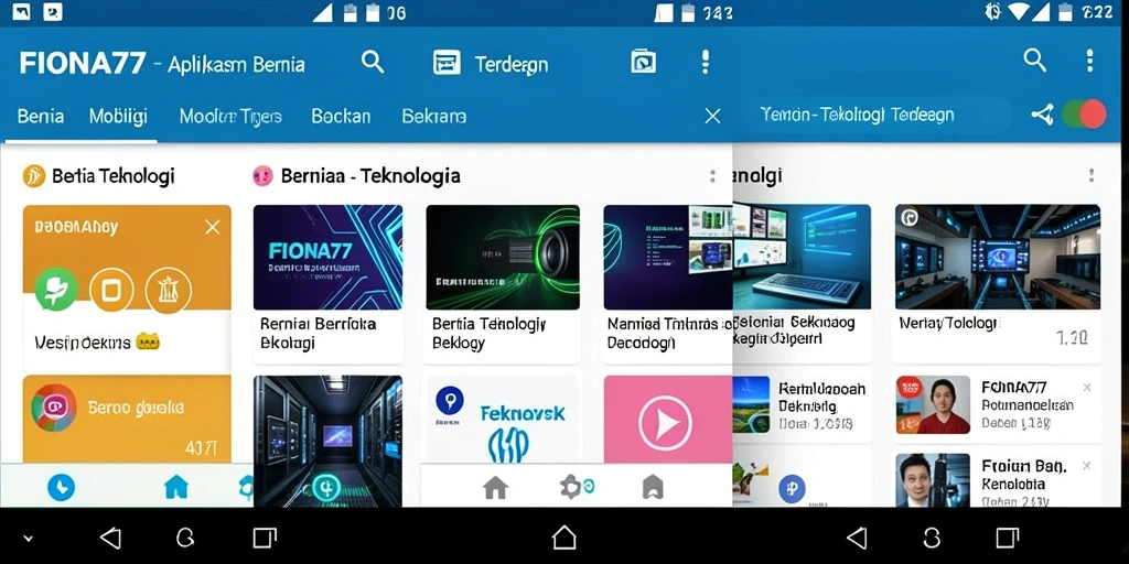 Antarmuka pengguna FIONA77 yang modern dan intuitif.
