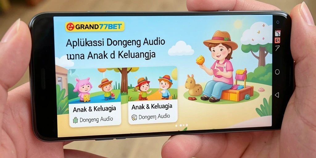 Antarmuka aplikasi GRAND77BET yang menyenangkan dan interaktif.