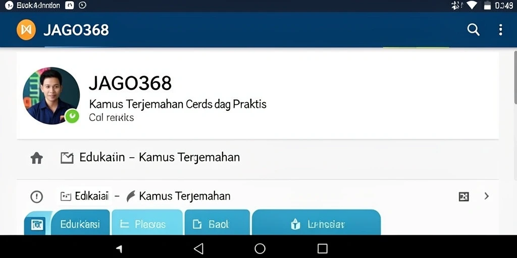 Tampilan antarmuka JAGO368 yang sederhana dan fungsional.