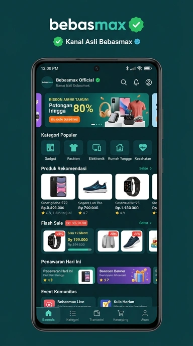 Kanal Resmi Bebasmax untuk Pengguna Android Indonesia